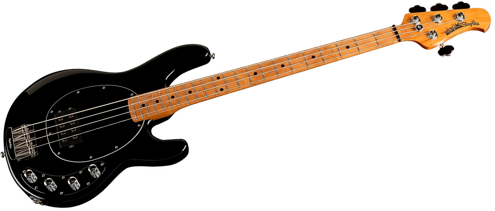 Music Man Stingray Special H Active Mn +housse - Black - Solid body electric bass - Variation 2
