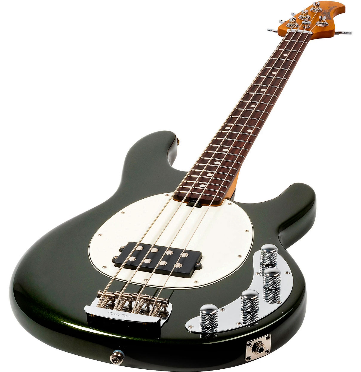 Music Man Stingray Special H Active Rw +housse - Fallout Green - Solid body electric bass - Variation 2