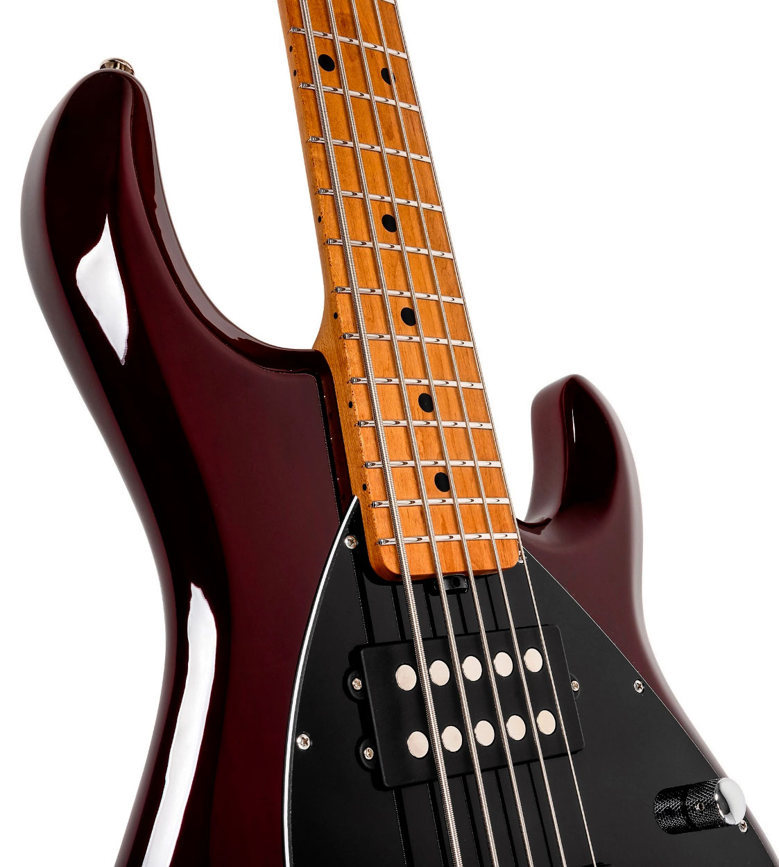 Music Man Stingray Special Hh 5c Active Mn +housse - Translucent Oxblood - Solid body electric bass - Variation 3