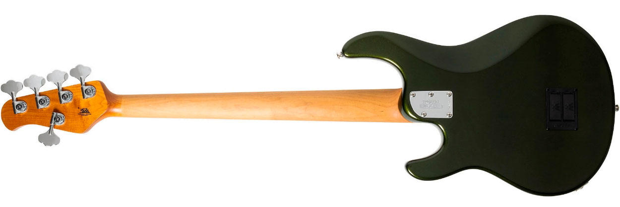 Music Man Stingray Special Hh 5c Active Rw +housse - Fallout Green - Solid body electric bass - Variation 1