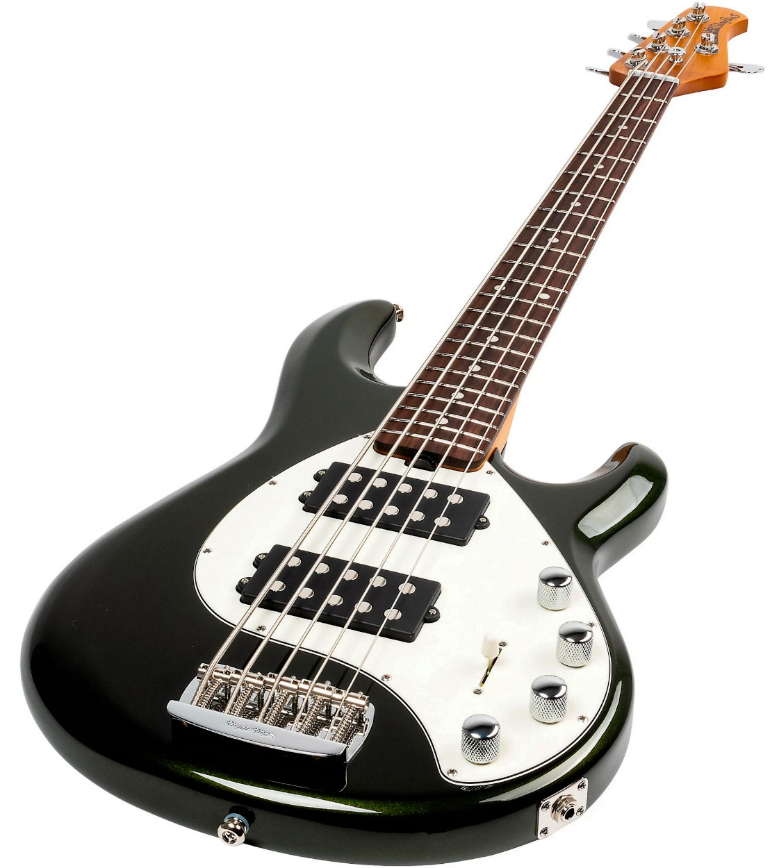 Music Man Stingray Special Hh 5c Active Rw +housse - Fallout Green - Solid body electric bass - Variation 2