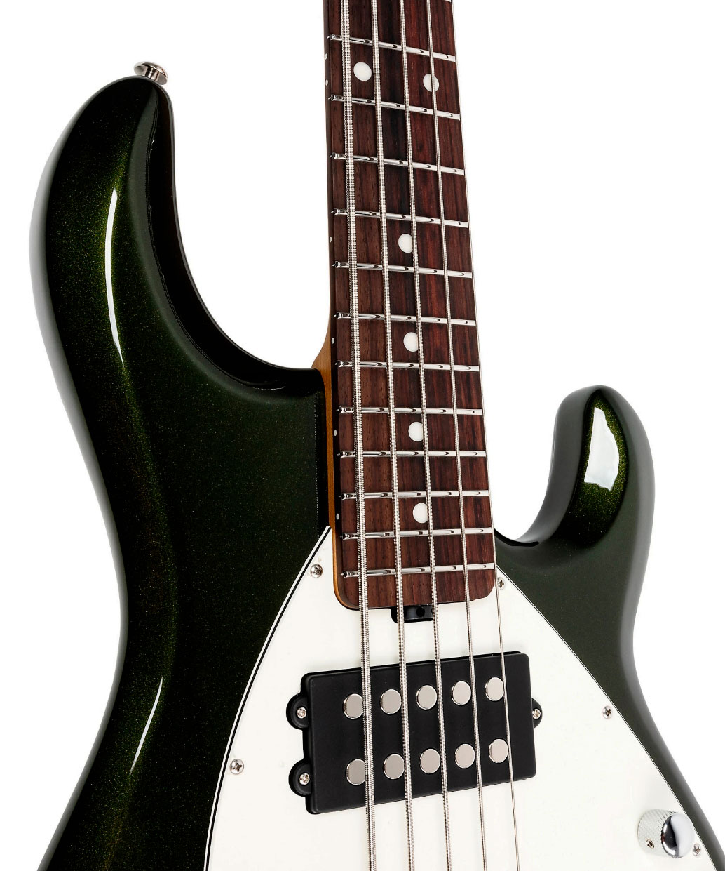 Music Man Stingray Special Hh 5c Active Rw +housse - Fallout Green - Solid body electric bass - Variation 3