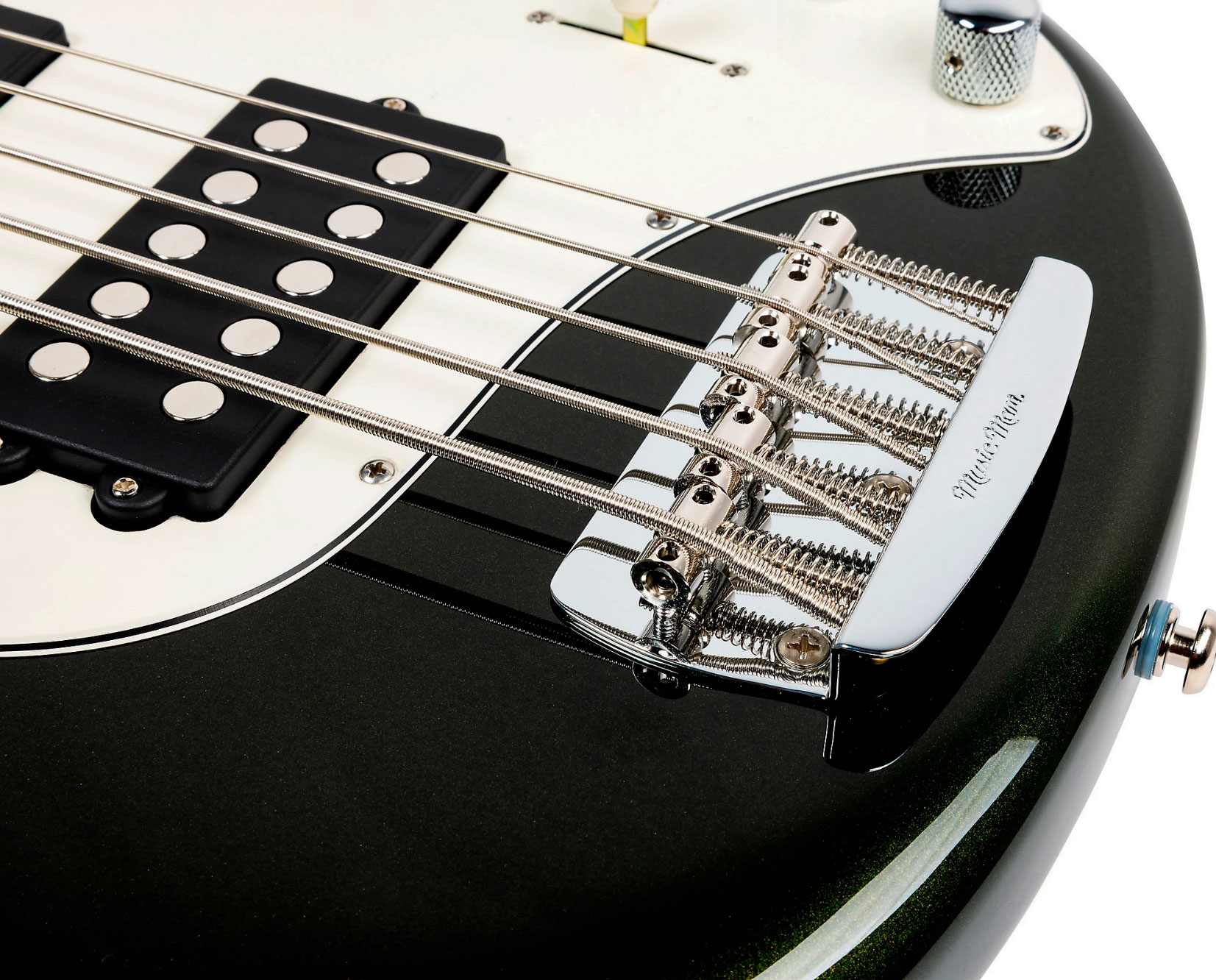 Music Man Stingray Special Hh 5c Active Rw +housse - Fallout Green - Solid body electric bass - Variation 4