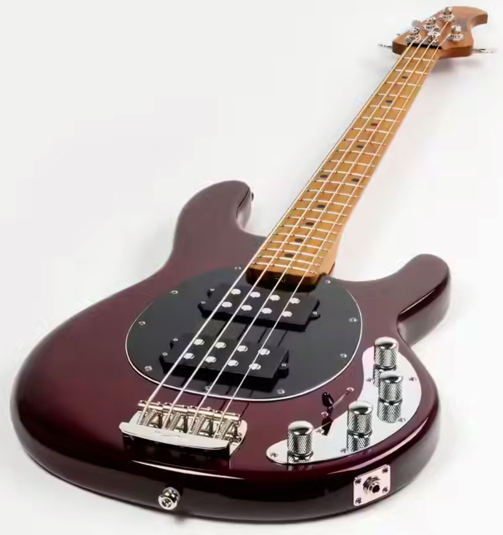 Music Man Stingray Special Hh Active Mn +housse - Translucent Oxblood - Solid body electric bass - Variation 2