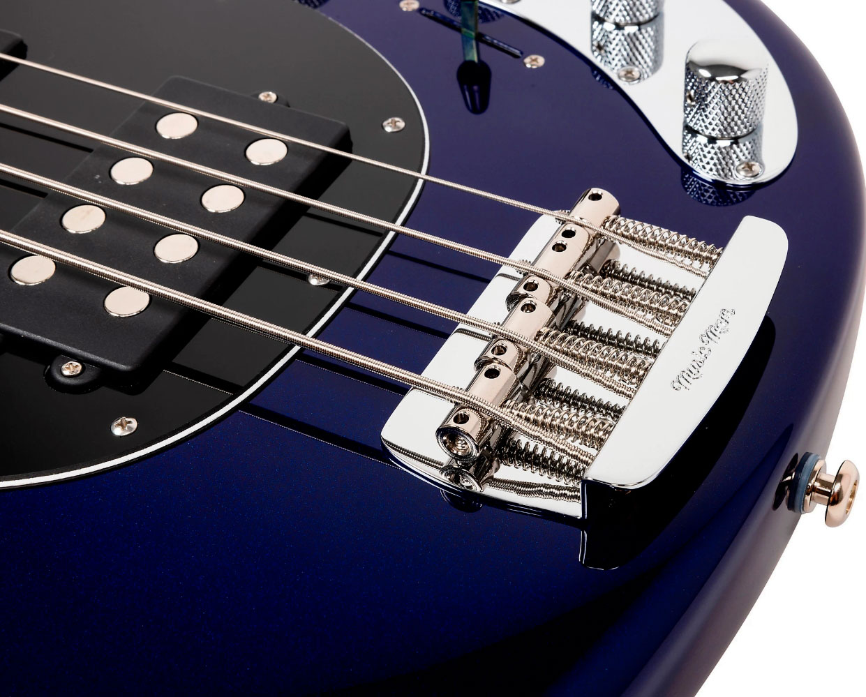 Music Man Stingray Special Hh Active Rw +housse - Butane Blue - Solid body electric bass - Variation 4
