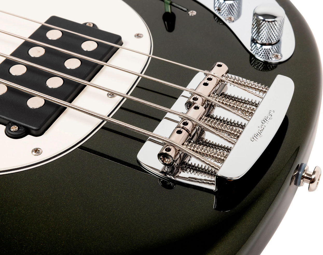 Music Man Stingray Special Hh Active Rw +housse - Fallout Green - Solid body electric bass - Variation 4