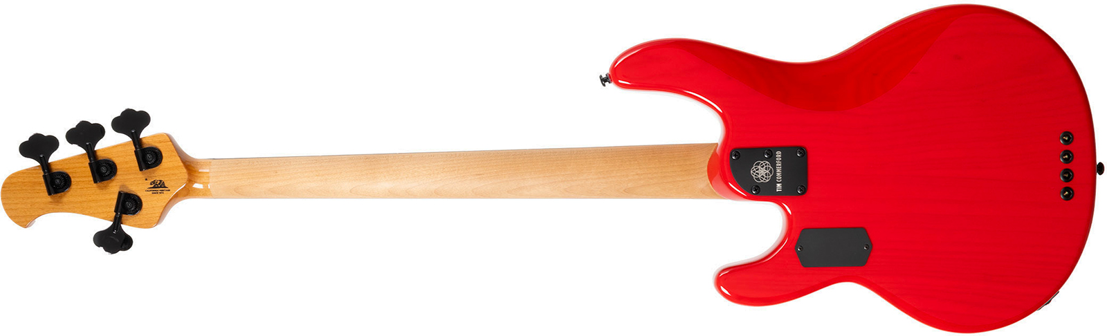 Music Man Tim Commerford Stingray Bass Active Signature Eb - Caliper Red - Solid body electric bass - Variation 1