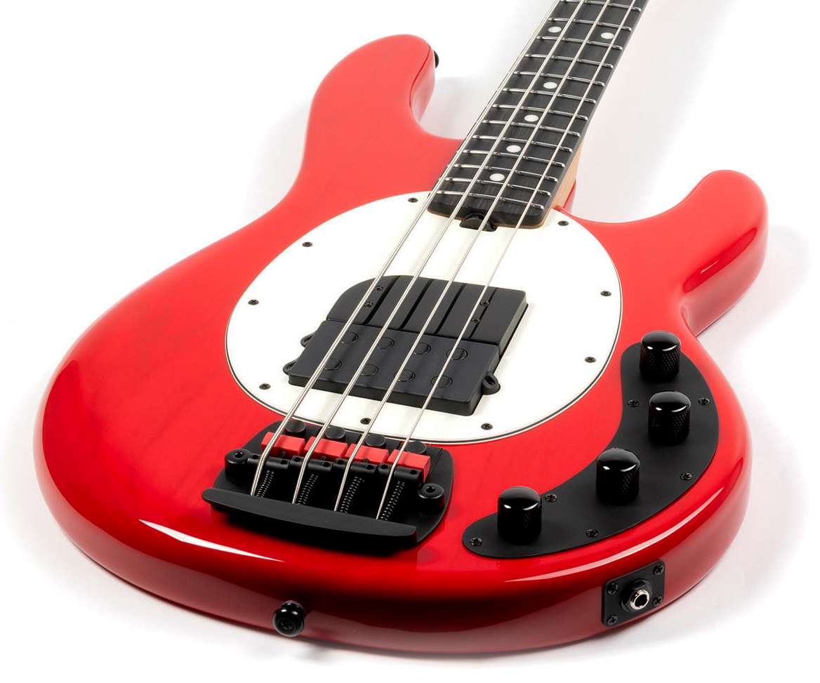 Music Man Tim Commerford Stingray Bass Active Signature Eb - Caliper Red - Solid body electric bass - Variation 2