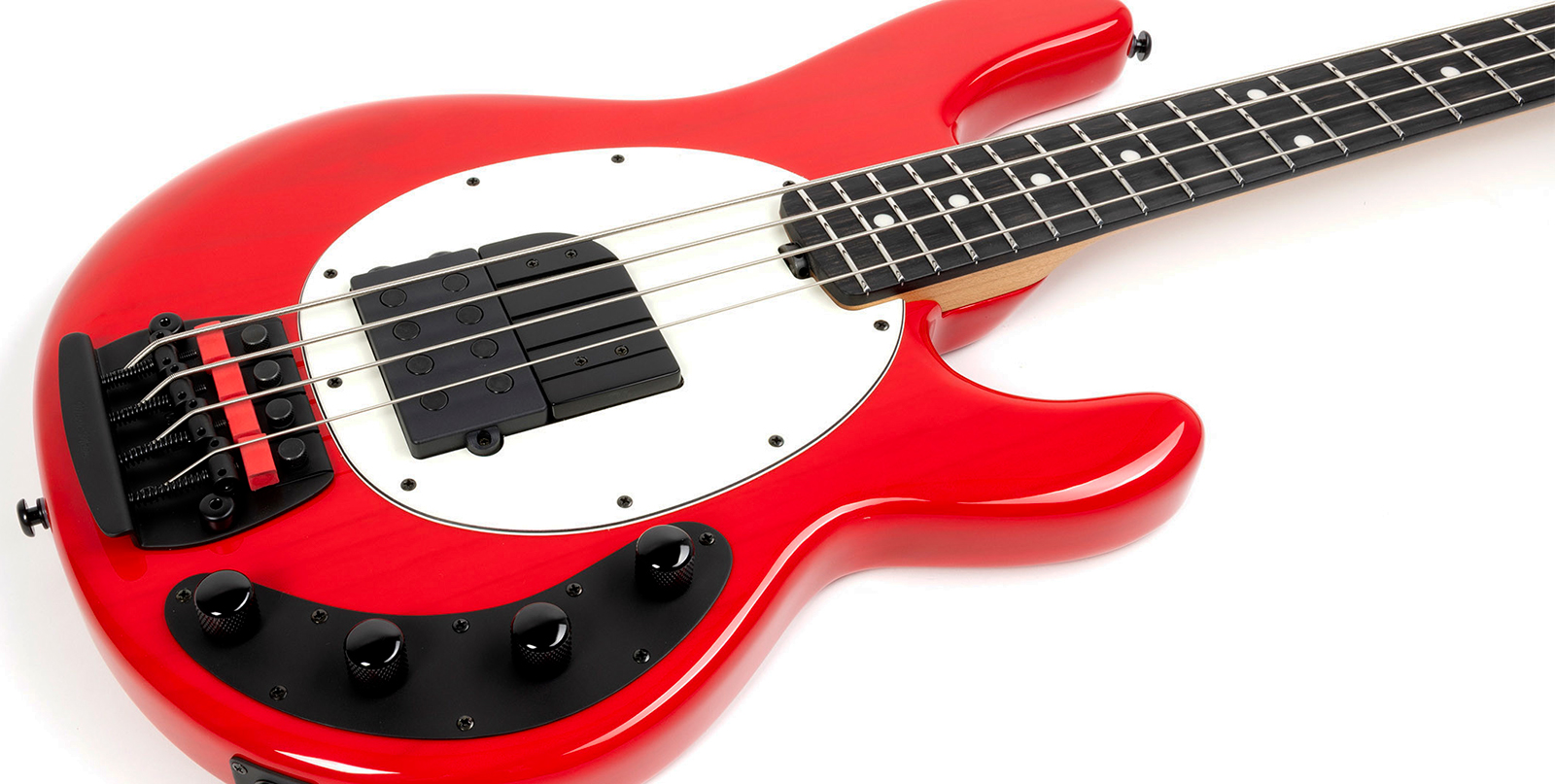 Music Man Tim Commerford Stingray Bass Active Signature Eb - Caliper Red - Solid body electric bass - Variation 3
