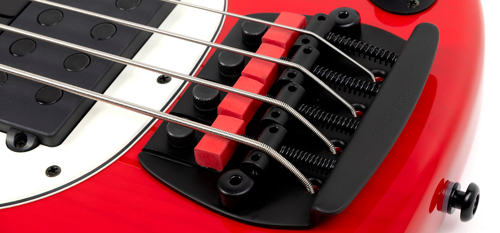 Music Man Tim Commerford Stingray Bass Active Signature Eb - Caliper Red - Solid body electric bass - Variation 4