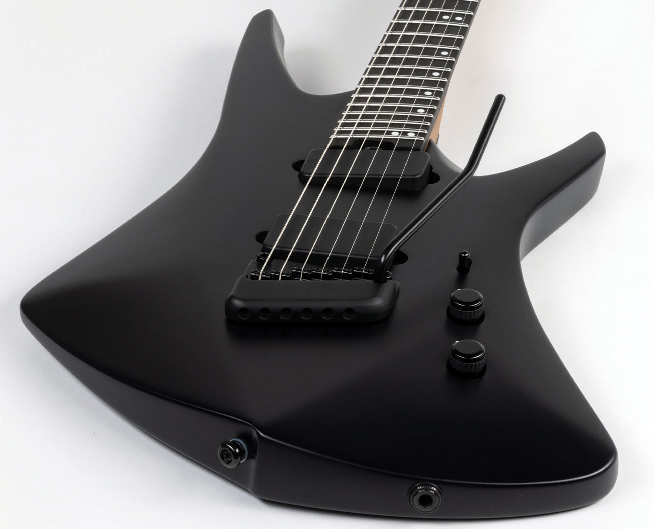 Music Man Tosin Abasi Kaizen 6c Signature Multiscale 2h Trem Eb - Apollo Black - Multi-Scale Guitar - Variation 2