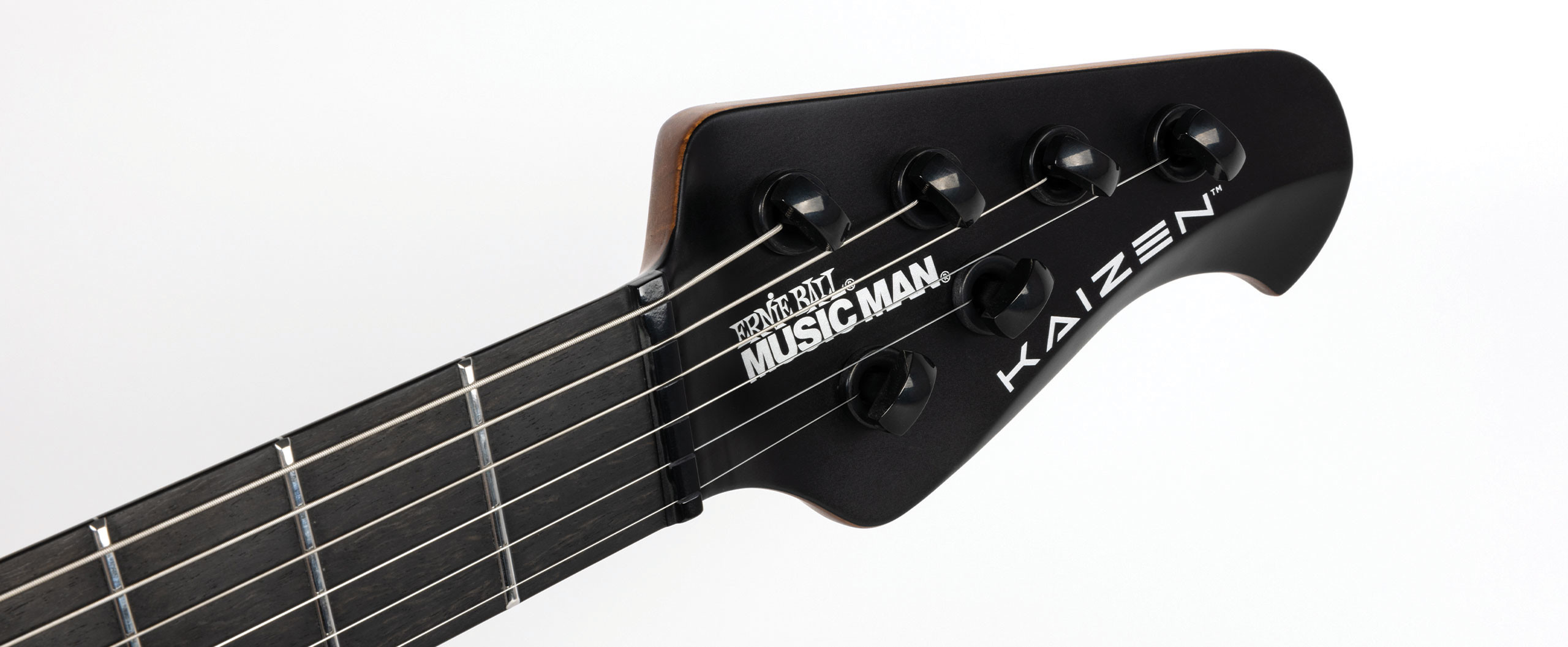 Music Man Tosin Abasi Kaizen 6c Signature Multiscale 2h Trem Eb - Apollo Black - Multi-Scale Guitar - Variation 6