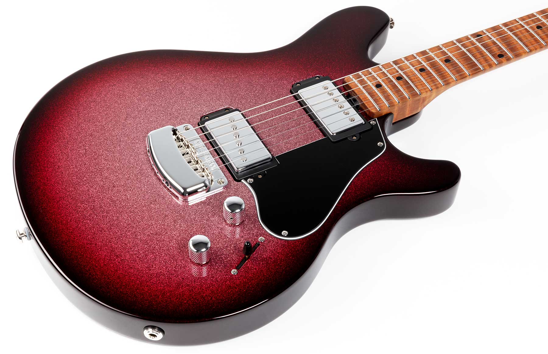 Music Man Valentine Signature 2h Ht Mn +housse - Maroon Burst Sparkle - Signature electric guitar - Variation 2