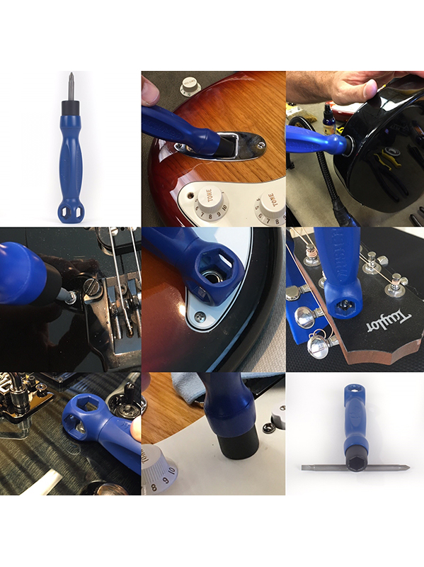 Music Nomad The Octopus, Outil 8 En 1, ClÉ 10-12-14mm-1/2-7/16 Pouces + Tournevis - Guitar tool kit - Variation 1