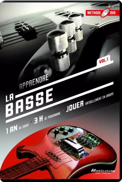 Book & score for bass Musicatem DVD apprendre la basse électrique volume 1