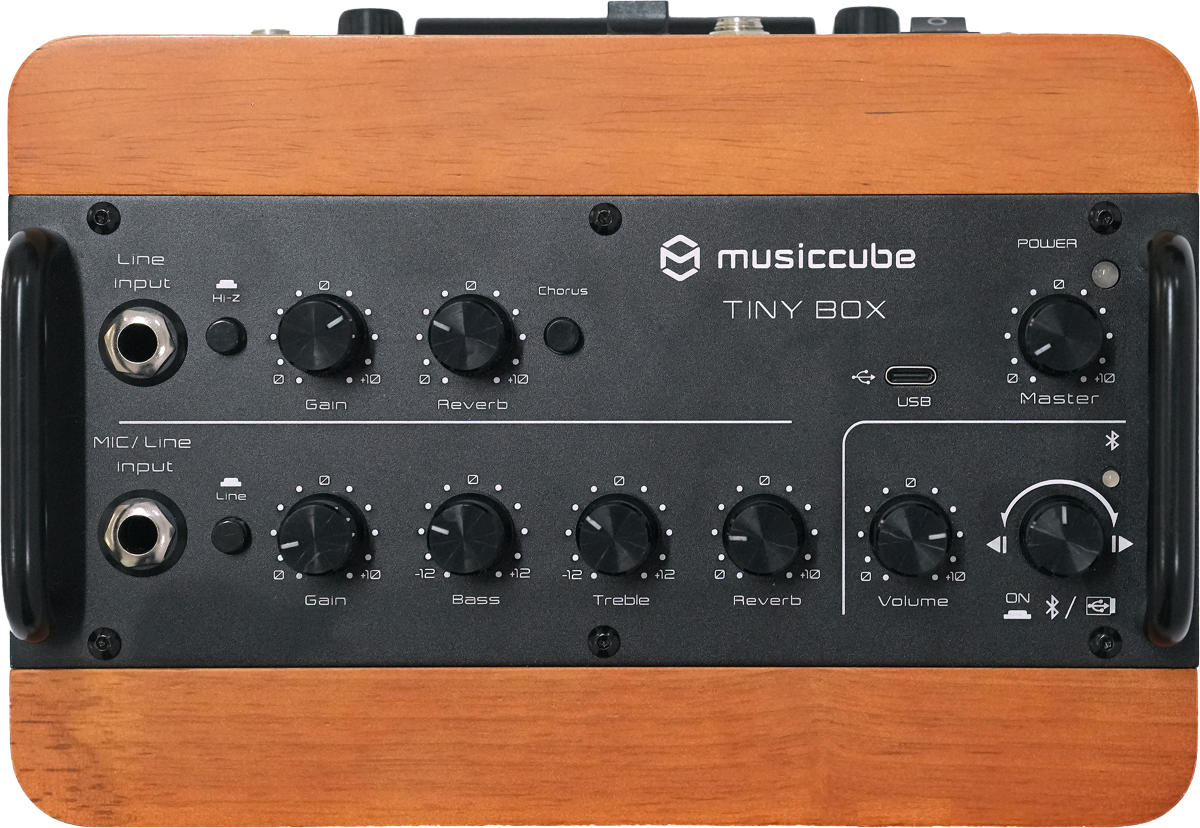 Musiccube Tiny Box D2 Dark Oak Wood - Portable PA system - Variation 1