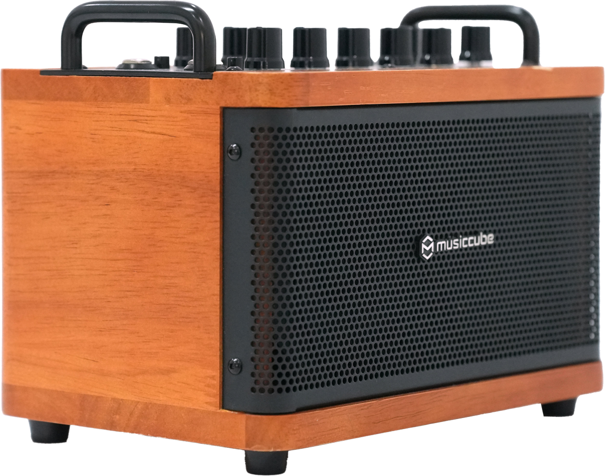 Musiccube Tiny Box D2 Dark Oak Wood - Portable PA system - Variation 3