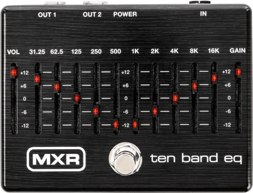Mxr Ten Band Eq M108s Ltd Black - EQ & enhancer effect pedal - Main picture