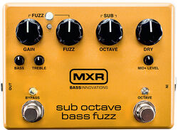 Overdrive, distortion, fuzz effect pedal for bass Mxr Sub Octave Bass Fuzz M287