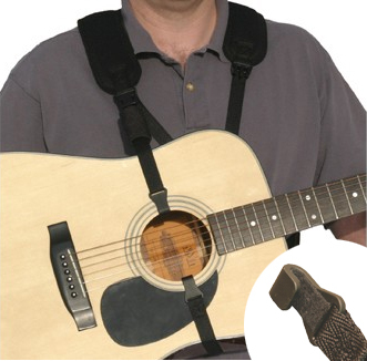 Neotech 570 Bk Acoustic Guitar Strap Black - Guitar strap - Main picture