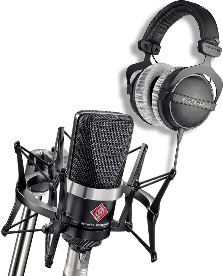Neumann Tlm 102 Bk Studio Set + Dt 770 Pro 80 Ohms - Microphone pack with stand - Main picture