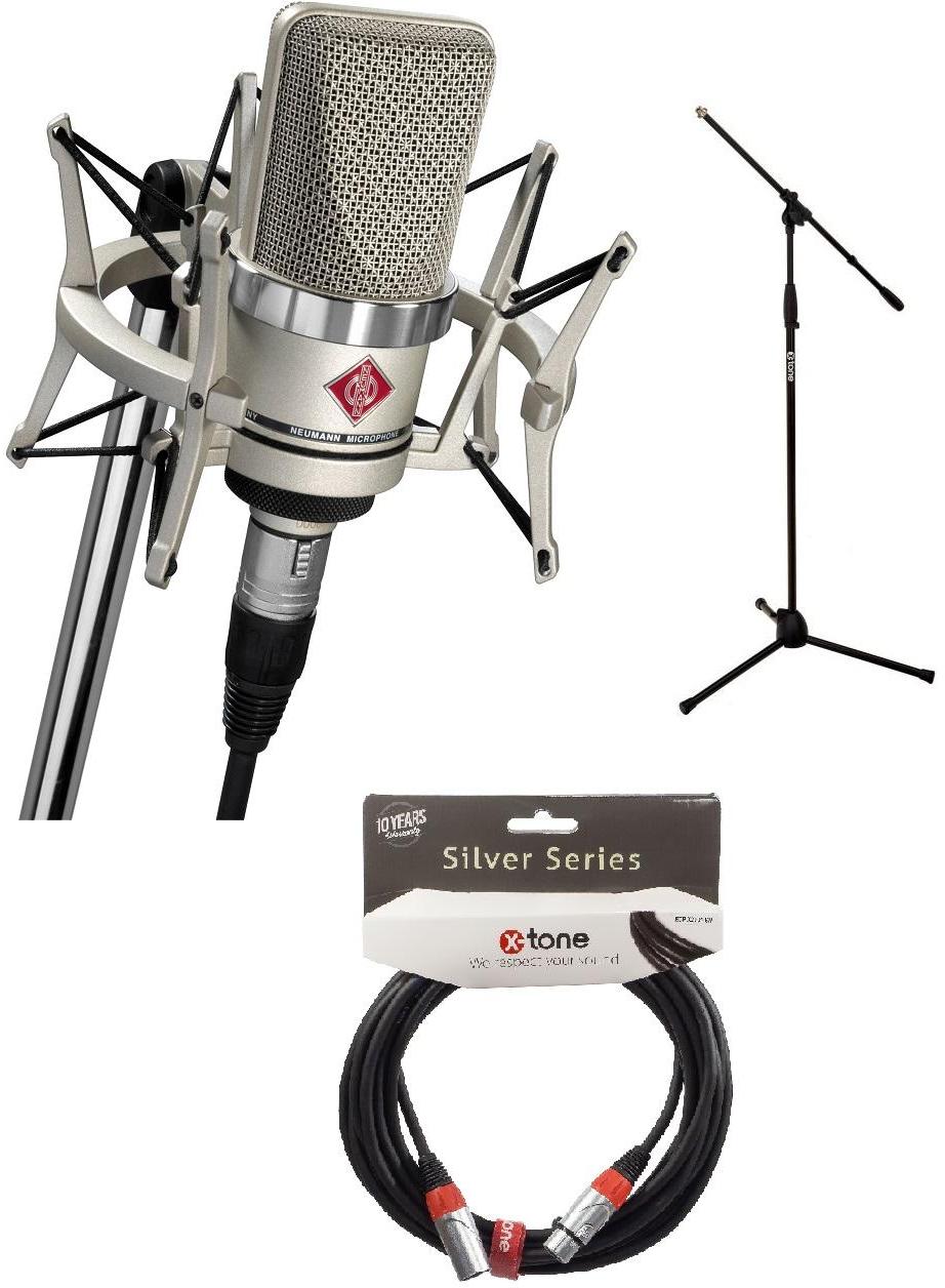 Microphone pack with stand Neumann TLM 102 Studio Set + xh 6000 Pied Micro + Xlr Xlr 6M