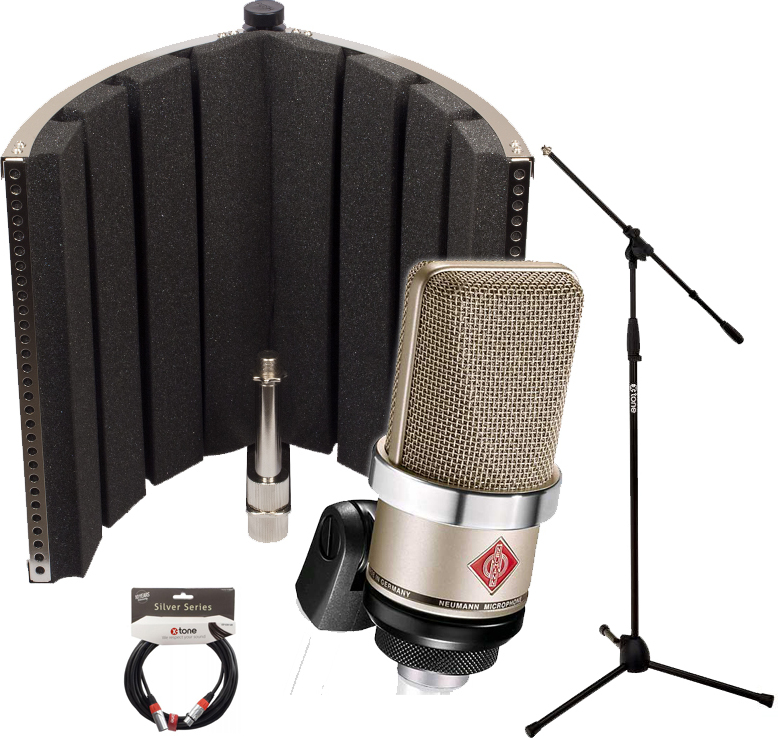 Neumann Tlm 102 + X-tone X-screen + Stand + Xlr Xlr 6m - Microphone pack with stand - Main picture
