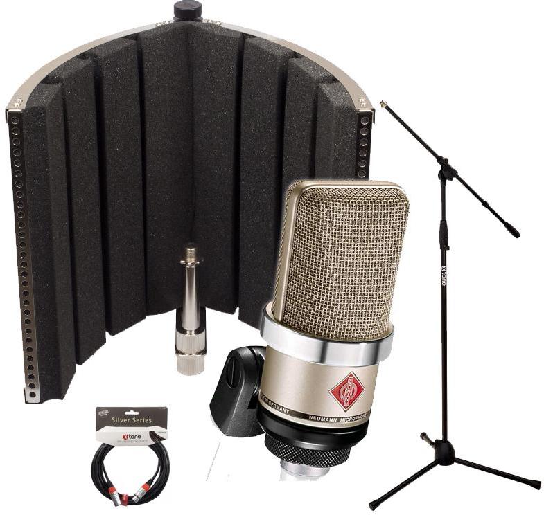Microphone pack with stand Neumann TLM 102 + X-TONE X-Screen + Stand + Xlr Xlr 6M