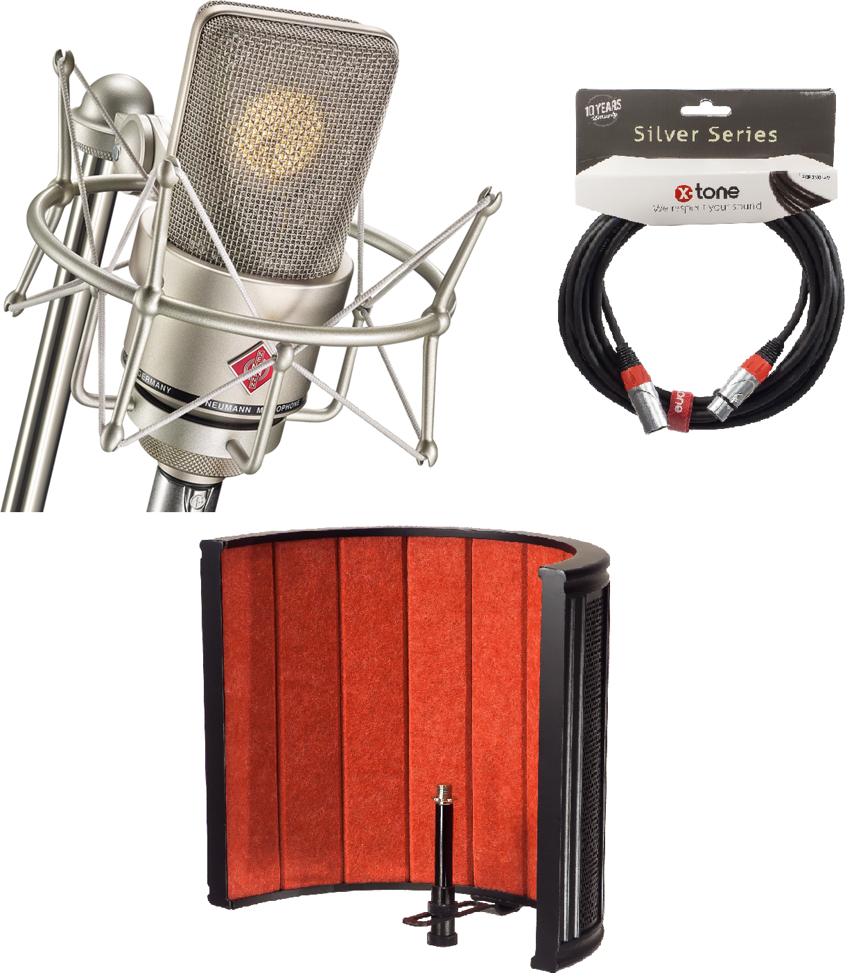 Neumann Tlm 103 Studio Set + X-tone X-screen Pro + X-tone X2001-6m - Xlr Xlr 6m - Microphone pack with stand - Main picture