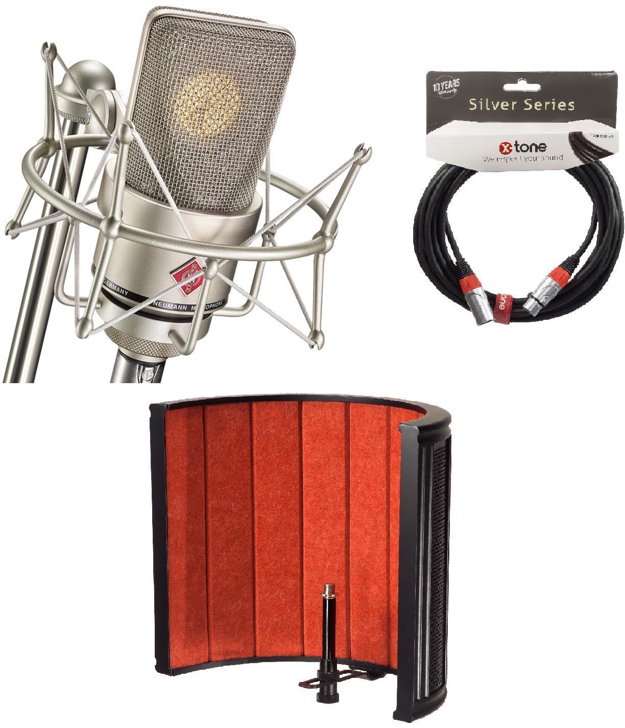 Microphone pack with stand Neumann TLM 103 Studio Set + X-TONE X-Screen Pro + X-TONE X2001-6M - Xlr Xlr 6M