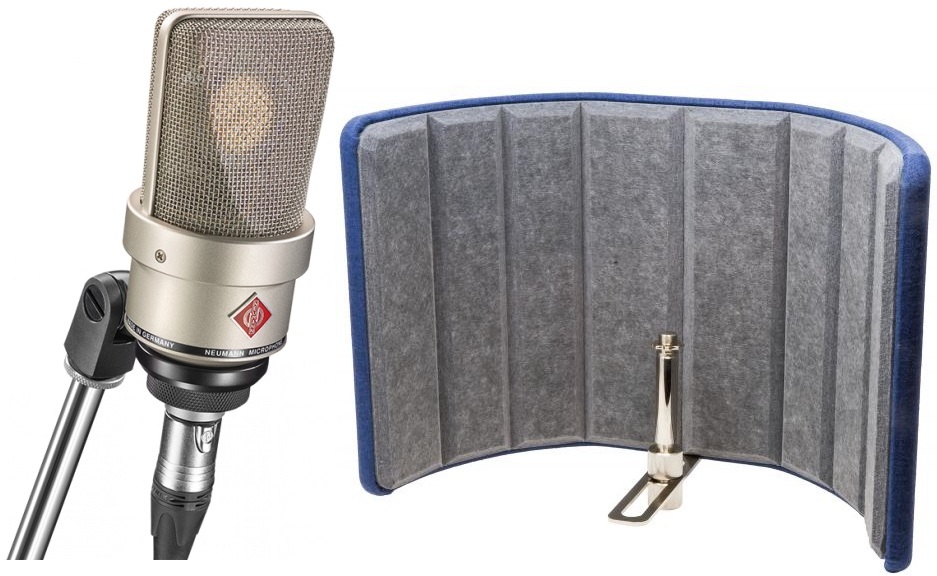 TLM 103 Studio Set + XM 5200 Filtre Anti Pop Microphone pack with stand  Neumann