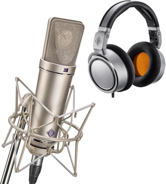 Neumann Ua87 Ai Studio Set Nickel + Ndh 20 Offert - Microphone pack with stand - Main picture