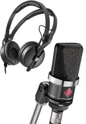 Microphone pack with stand Neumann TLM 102 BK  + HD 25