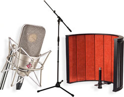 Microphone pack with stand Neumann TLM49 + X-Screen Pro + xh 6001