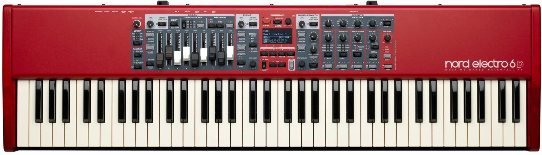 Nord Electro 6d 73 - Rouge - Stage keyboard - Main picture