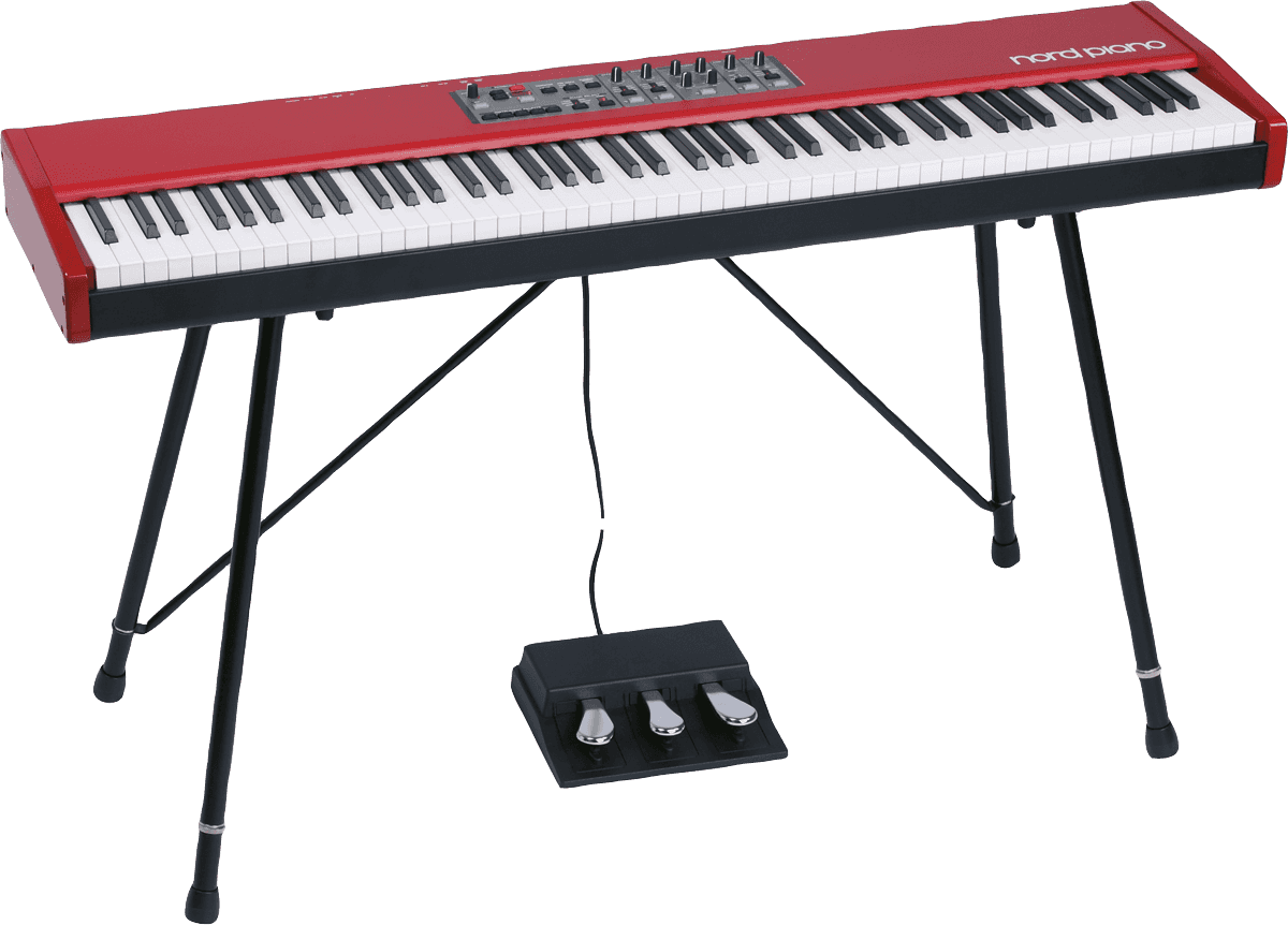 Nord Stage 4 73  + Sup Pour Nord - Rouge - Keyboard set - Main picture