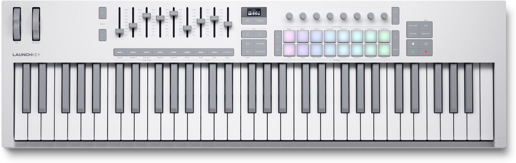 Novation Launchkey 61 Mk4 White - Controller-Keyboard - Main picture