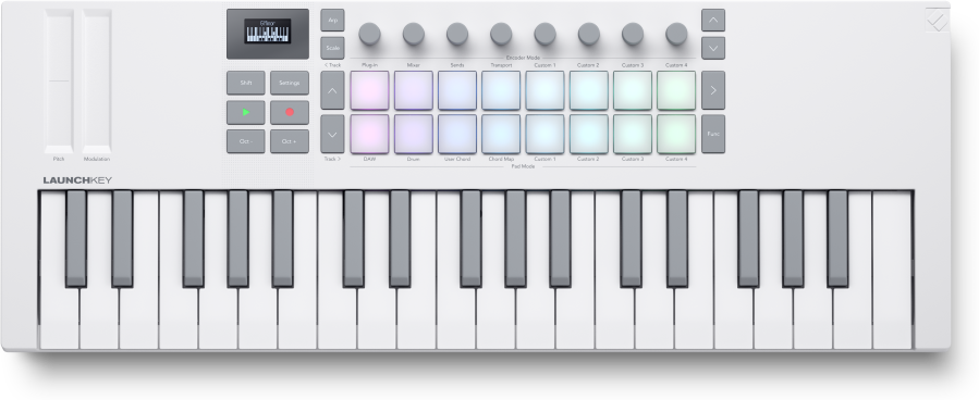 Novation Launchkey Mini 37 White - Controller-Keyboard - Main picture