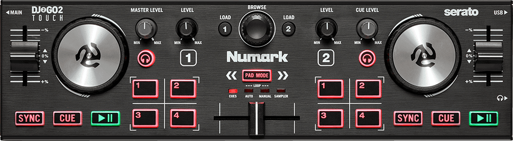 Numark Dj2go2 Touch - USB DJ controller - Main picture