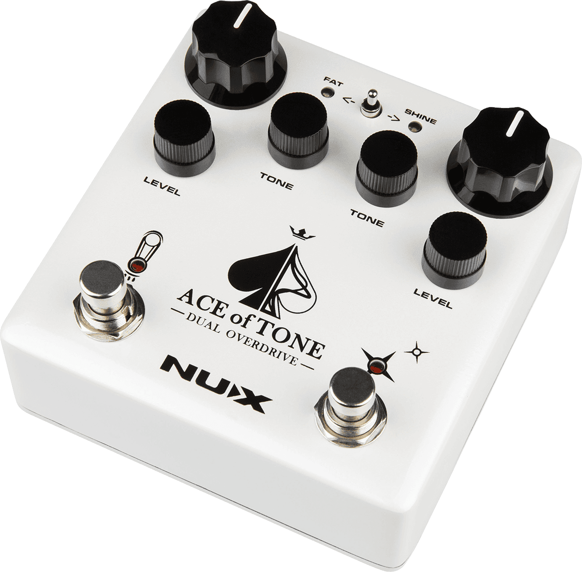Nux Ace Of Tone Dual Overdrive - Overdrive, distortion & fuzz effect pedal - Variation 1