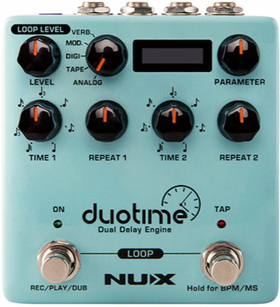 Nux Duotime Ndd-6 Dual Delay Engine Verdugo - Reverb, delay & echo effect pedal - Main picture