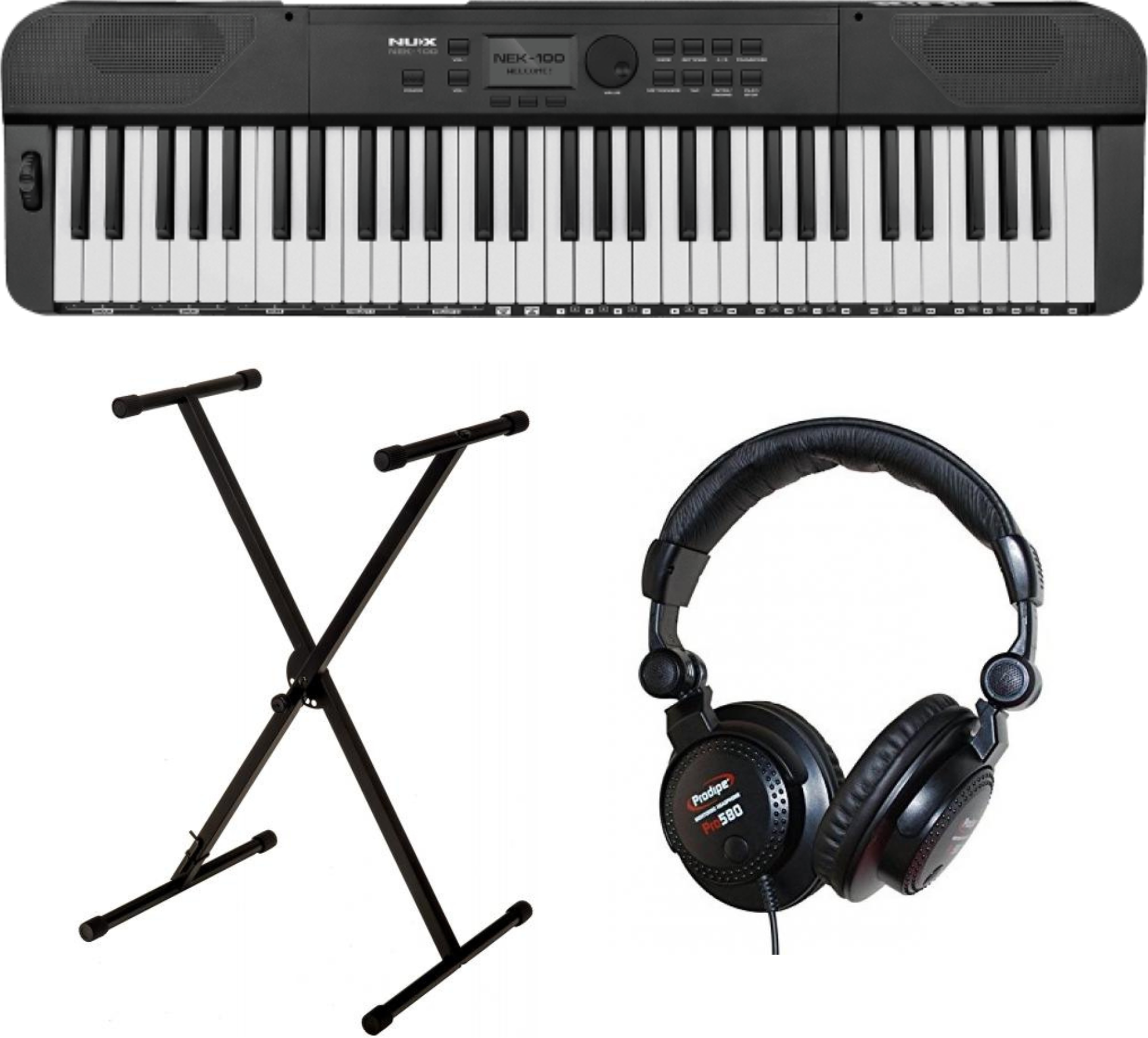 Nux Nek-100 + Stand (xh 6100) + Casque Pro580 - Portable digital piano - Main picture