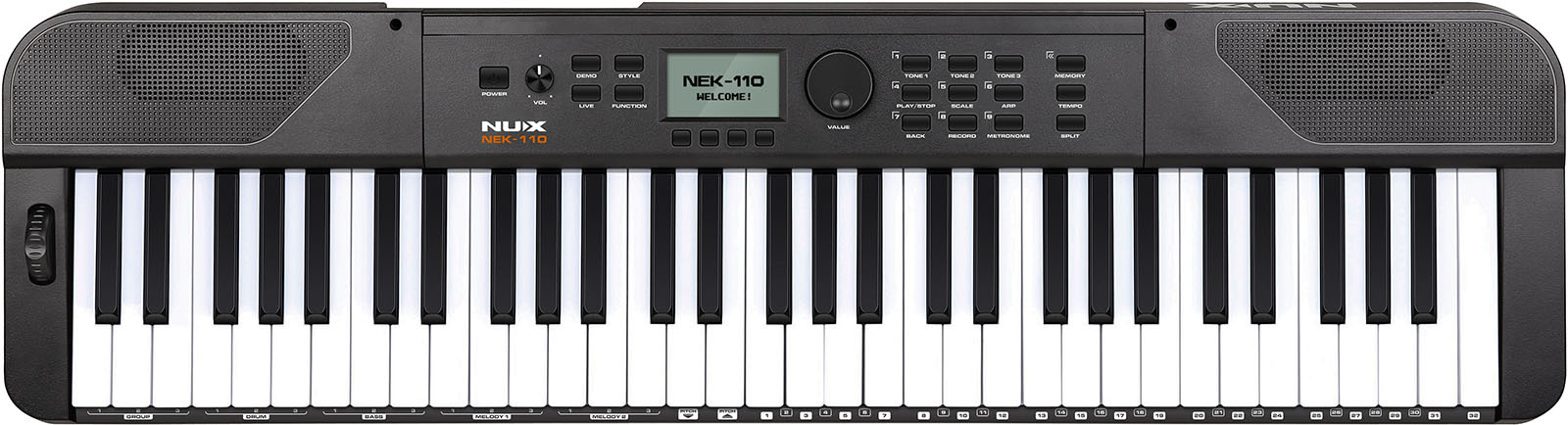 Nux Npk-110 Black - Noir - Portable digital piano - Main picture