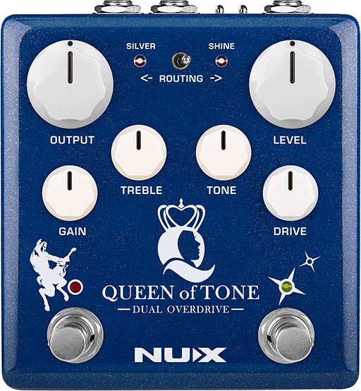 Nux Queen Of Tone Dual Overdrive - Overdrive, distortion & fuzz effect pedal - Main picture
