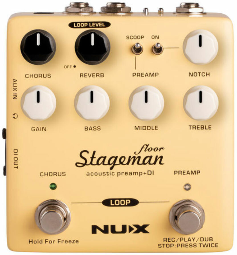 Nux Stageman Floor Nap-5 Acoustic Preamp & Di Verdugo - Acoustic preamp - Main picture