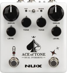 Overdrive, distortion & fuzz effect pedal Nux                            Ace Of Tone Dual Overdrive