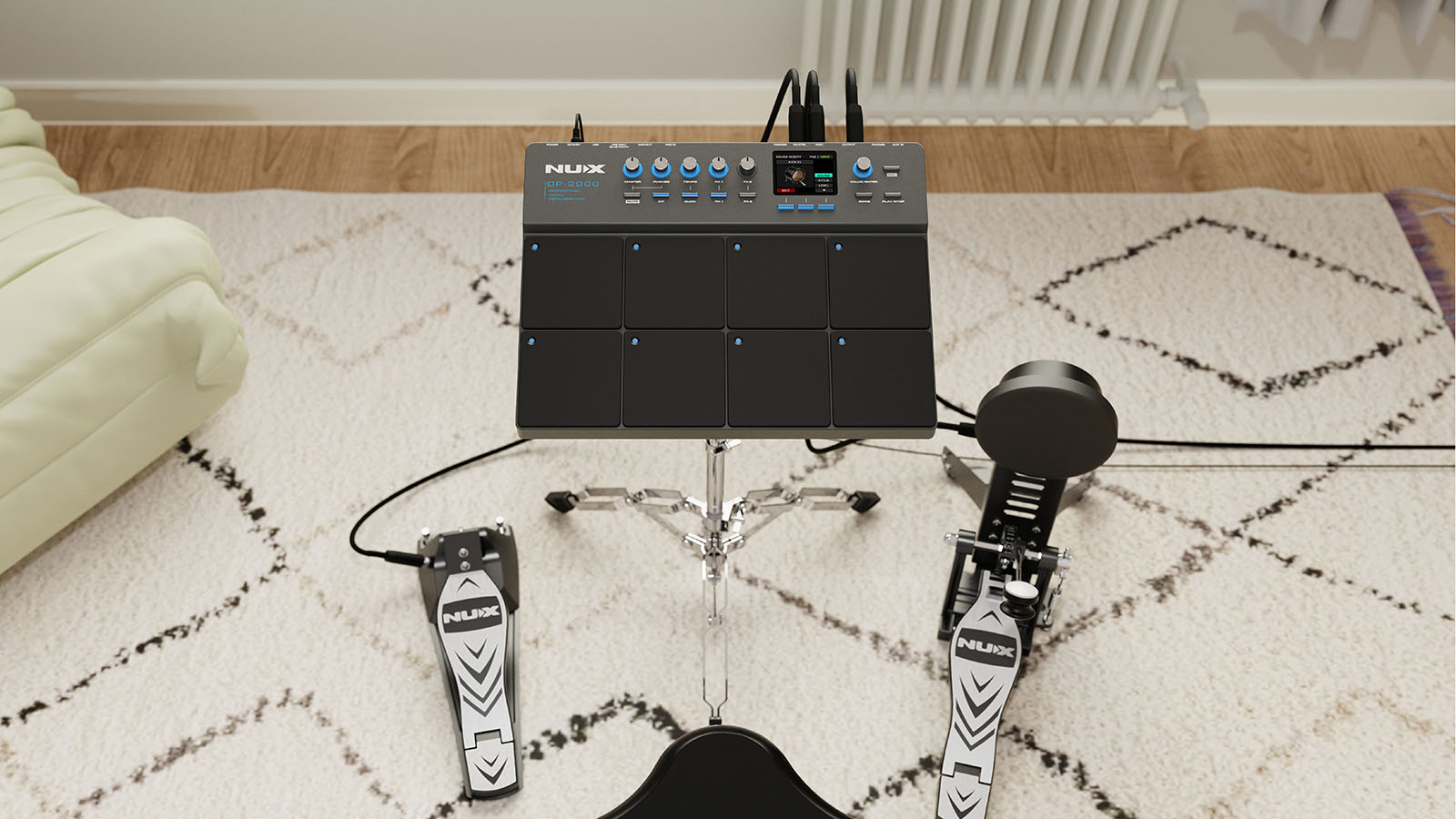 Nux Dp-2000 Multi Pad - Electronic drum mutlipad & sampling pad - Variation 7