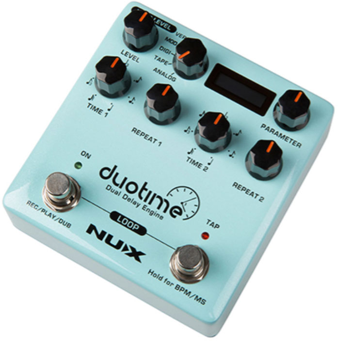 Nux Duotime Ndd-6 Dual Delay Engine Verdugo - Reverb, delay & echo effect pedal - Variation 1