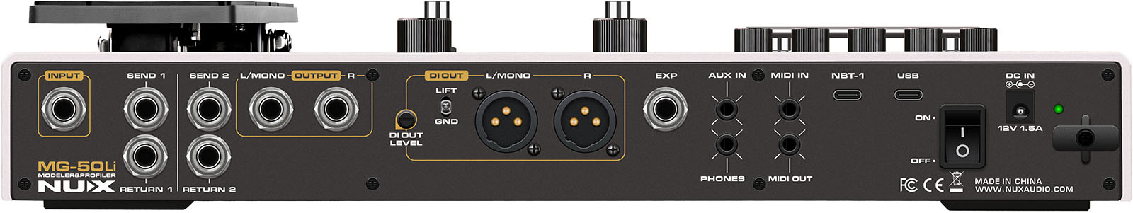 Nux Mg50 Li White Guitar & Bass - Multieffect for electric guitar - Variation 1