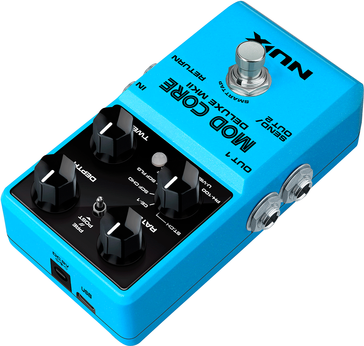 Nux Mod Core Deluxe Mk2 - Modulation, chorus, flanger, phaser & tremolo effect pedal - Variation 2
